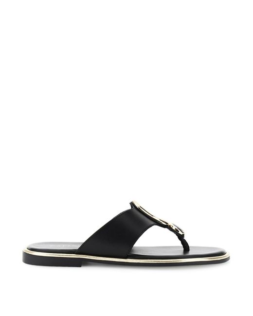 CafeNoir Black Caf Noir Flip Flops