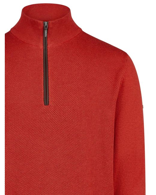Redmond Pullover Basic in Red für Herren
