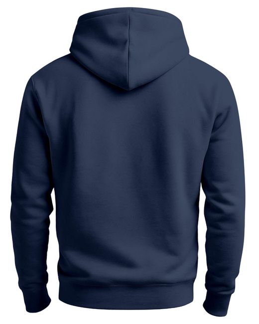 Neverless Sweatshirt Berg Bär Polygon in Blue für Herren