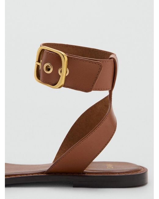 Mango Metallic Sandale
