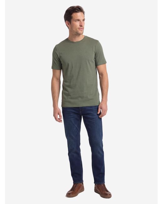 Redmond Shirt Basic in Green für Herren