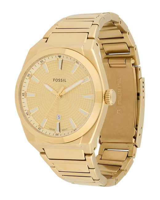 Fossil Uhr Everett in Metallic für Herren