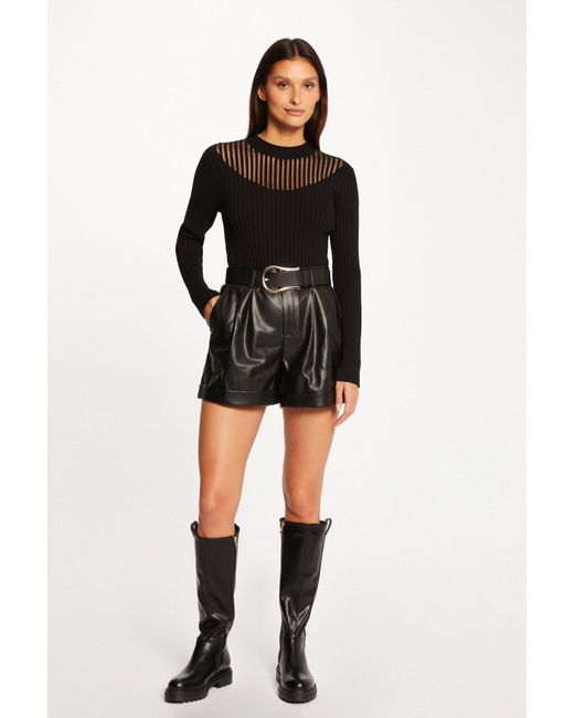 Morgan Black Pullover Mandrin