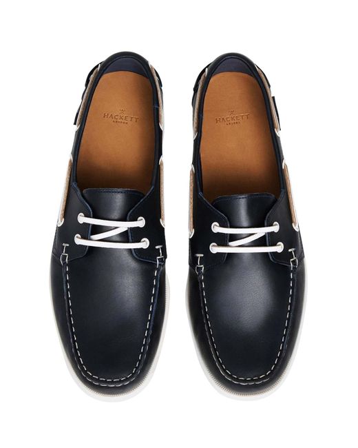 Hackett Mokassin Deck One in Blue für Herren