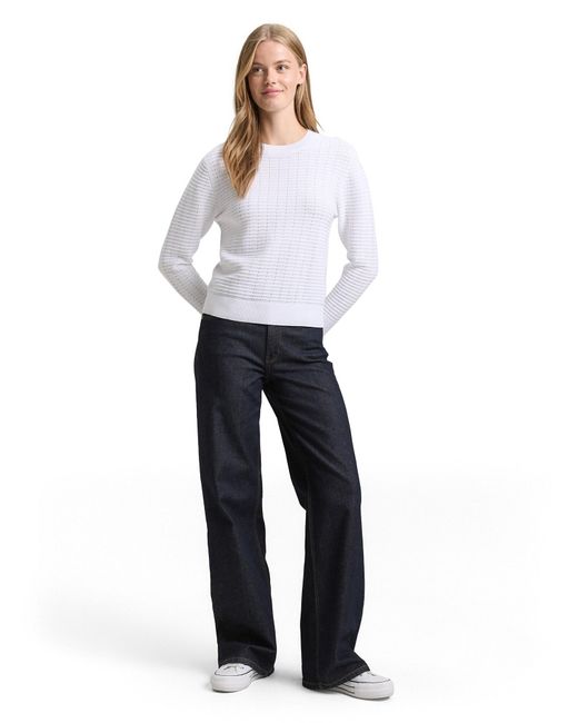 Tom Tailor White Pullover