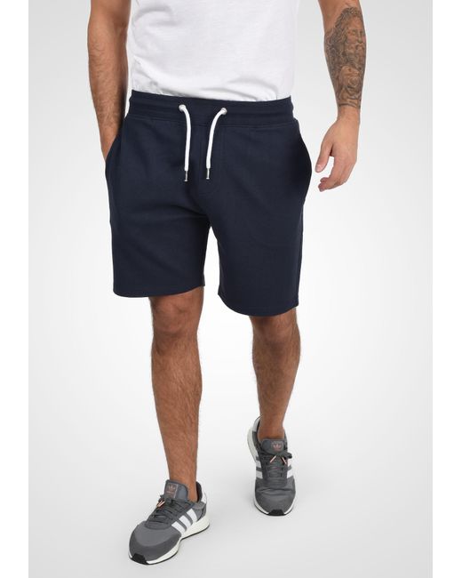 Solid Sweatshorts 'tamp' in Blue für Herren