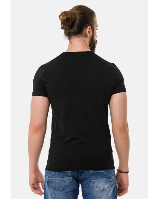Cipo & Baxx T-shirt in Black für Herren