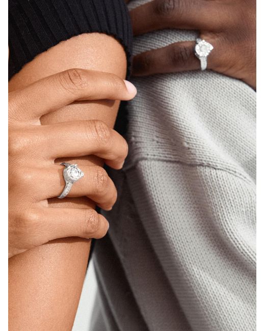 Pilgrim Ring Callum in White für Herren