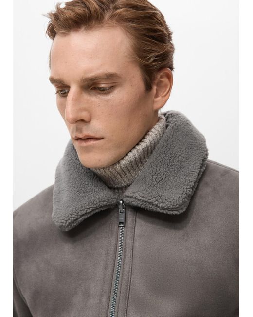Mango Jacke Fleet in Gray für Herren