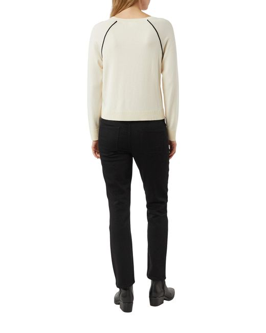 Comma, White Pullover