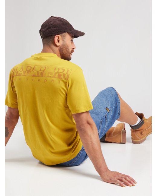 Napapijri T-Shirt Fanes in Yellow für Herren