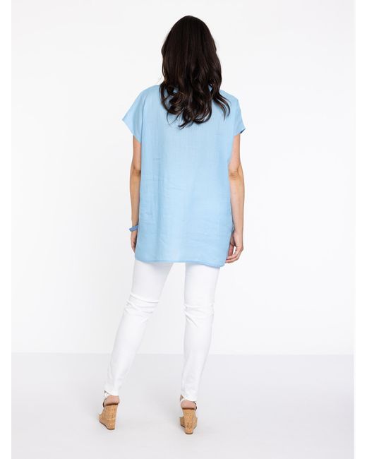 Yoek Blue Bluse