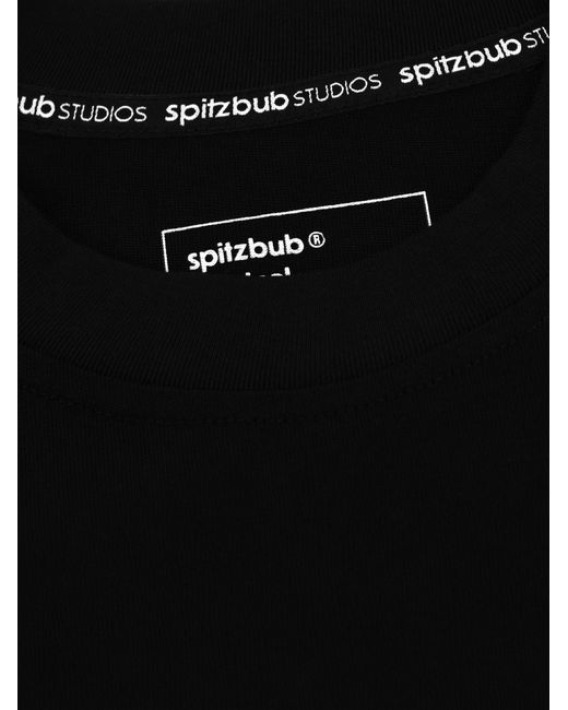 Spitzbub T-Shirt Essentials in Black für Herren