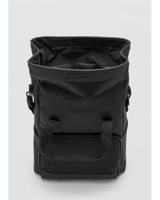 Mango Rucksack Bagfold in Black für Herren