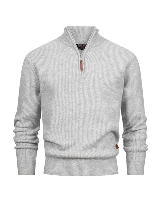 INDICODE Pullover Inpeace in Gray für Herren