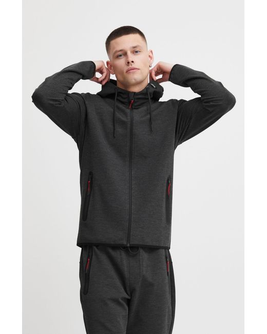 Solid Sweatjacke Vidit in Black für Herren