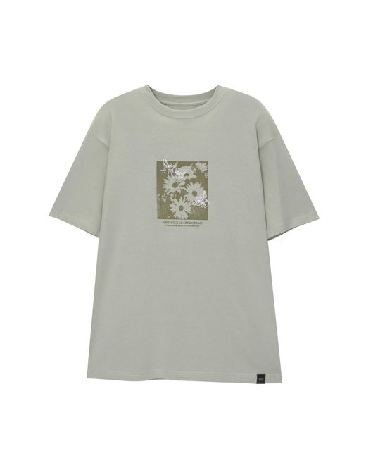 Pull&Bear T-shirt in Gray für Herren