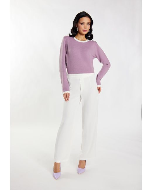 faina Purple Pullover