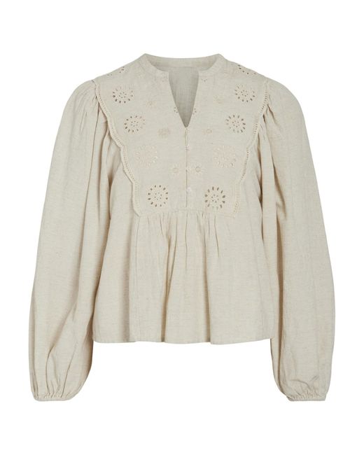 Vila White Bluse