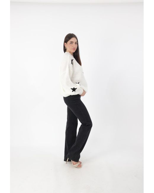 Elara White Pullover