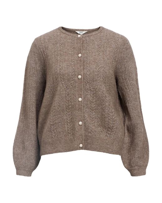 Object Brown Strickjacke