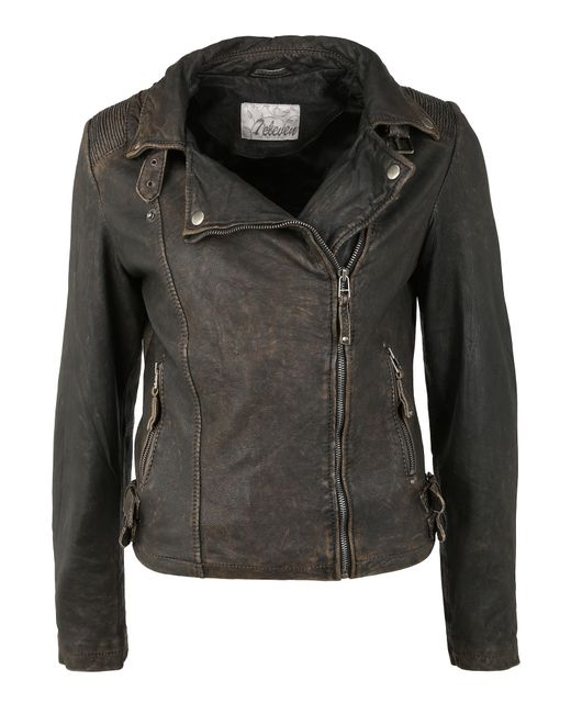 7eleven Black Lederjacke Lamiza