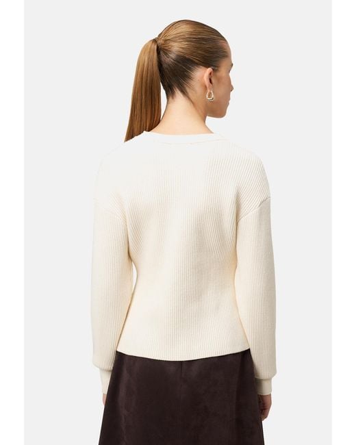 Zero Natural Pullover Mit Perlen