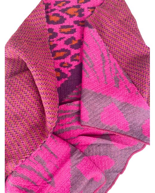 Kumixi Pink Schal Leopard