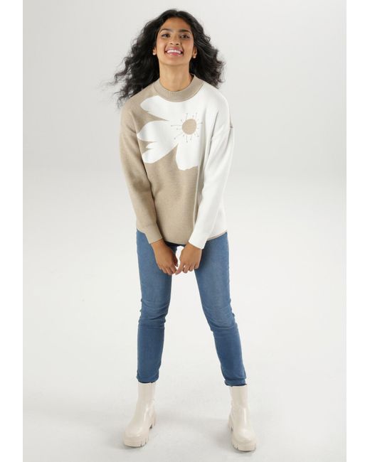 Aniston SELECTED Natural Pullover