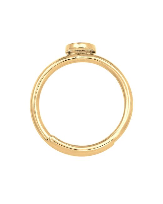 Elli Jewelry Metallic Ring Initial, Buchstabe