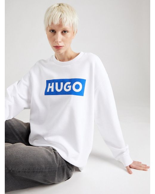 HUGO White Sweatshirt 'classic'