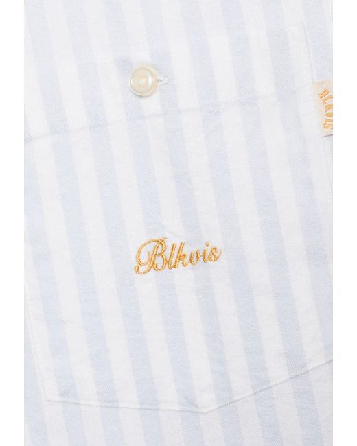 BLKVIS Hemd Script in White für Herren