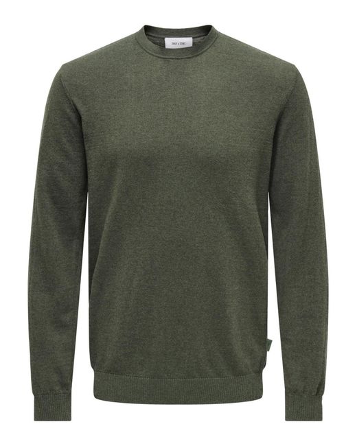 Only & Sons Pullover Onsloui in Green für Herren