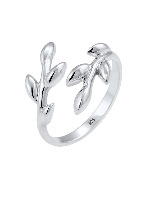 Elli Jewelry Metallic Ring Blatt