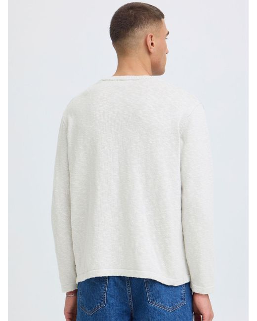 Solid Strickpullover Sdustin in White für Herren