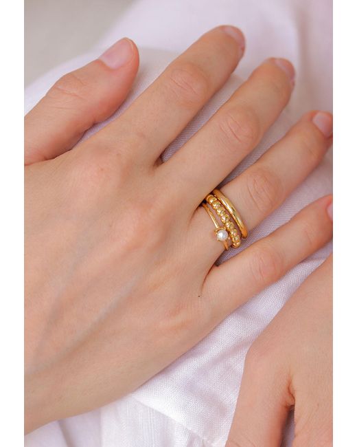 Elli Jewelry Metallic Ring Set