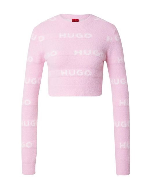 HUGO Pink Pullover 'slotelle'