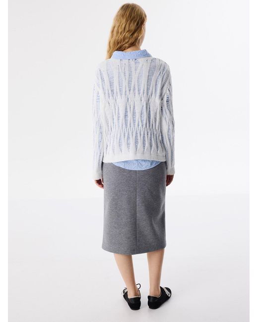 Twist White Pullover