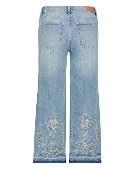 Zero Blue Basic-Jeans Mit Weitem Bein
