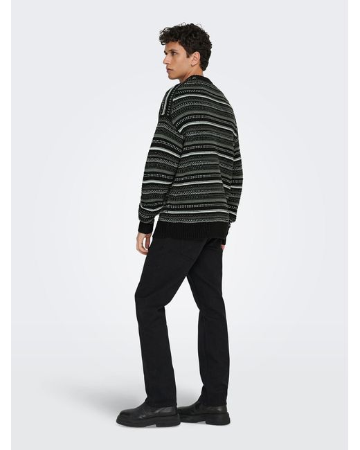 Only & Sons Pullover Onsroy in Black für Herren