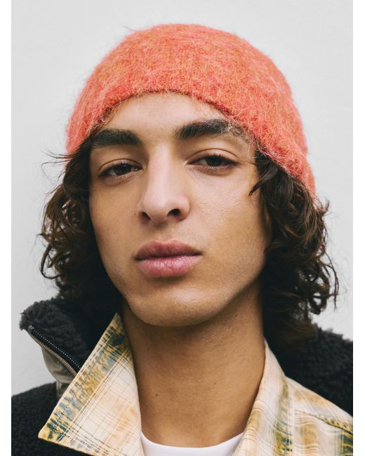 Pull&Bear Mütze Stwd in Orange für Herren
