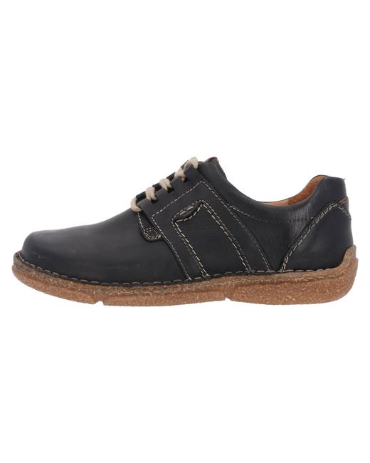 Josef Seibel Black Schnürschuh 'Neele'
