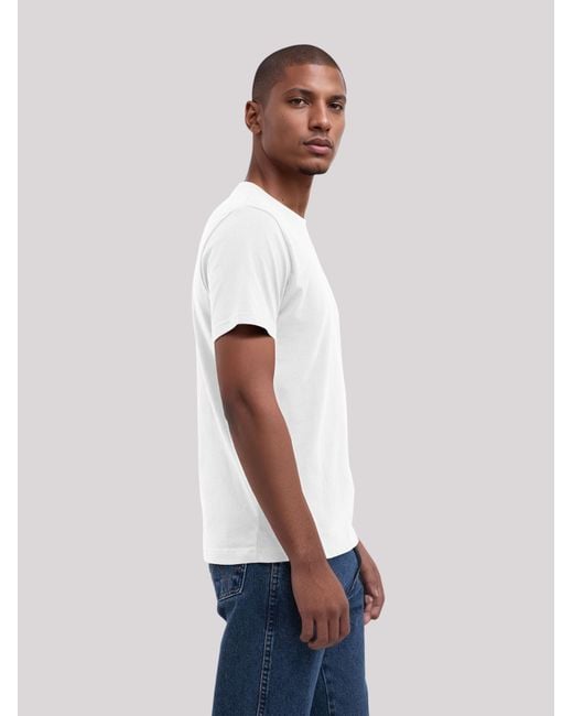 F4NT4STIC T-Shirt Soccer in White für Herren