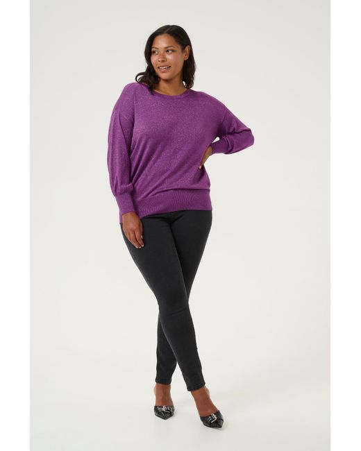 Kaffe Purple Pullover Kc Regitta