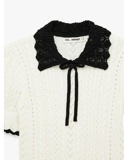 Koton White Pullover