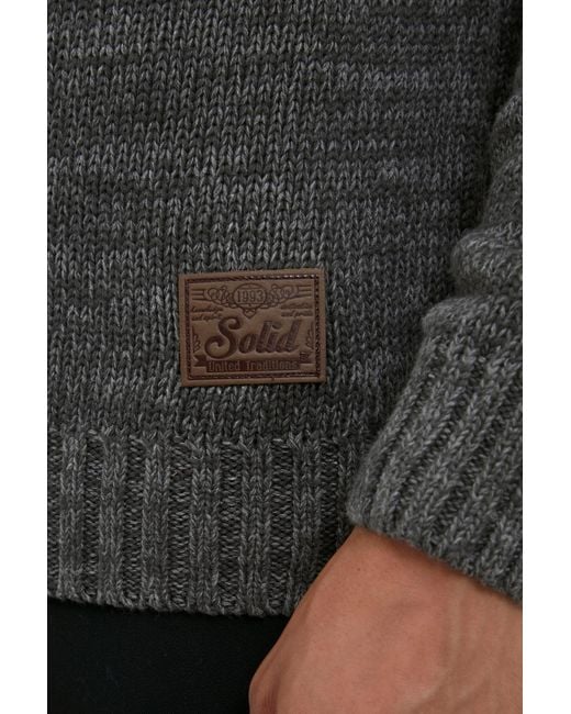 Solid Strickjacke Pomeroy in Gray für Herren