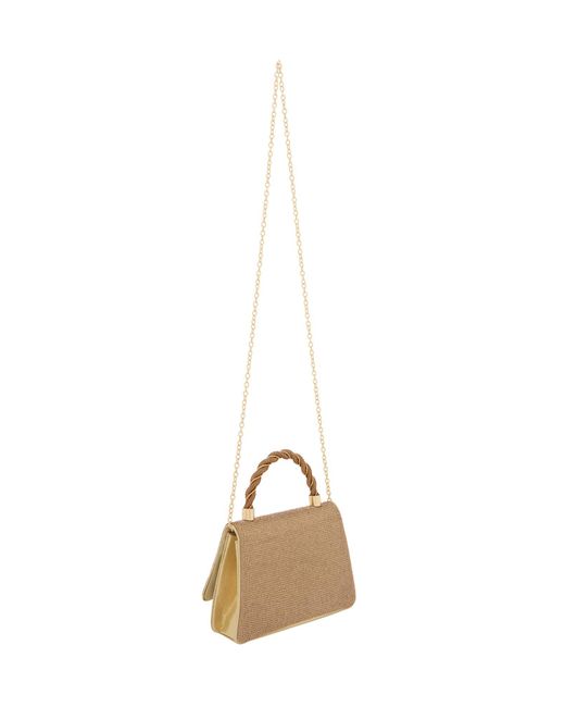 faina Metallic Handtasche