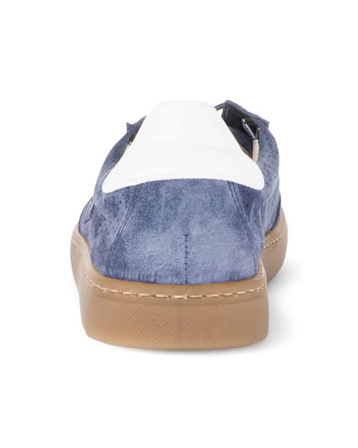 Gabor Blue DAVOS Sneaker, Freizeitschuh, Halbschuh, Schnürschuh mit Lochmuster, Weite H