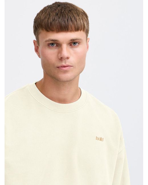 Solid Sweatshirt Sdnoor in Natural für Herren
