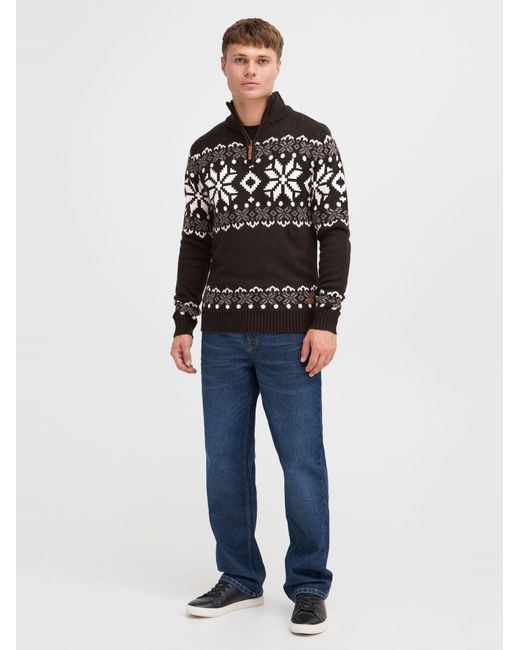 Solid Pullover Norwin in Black für Herren